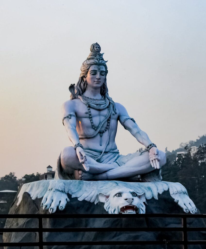 photo of lord shiva statue in india