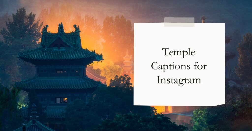 Temple captions for Instagram