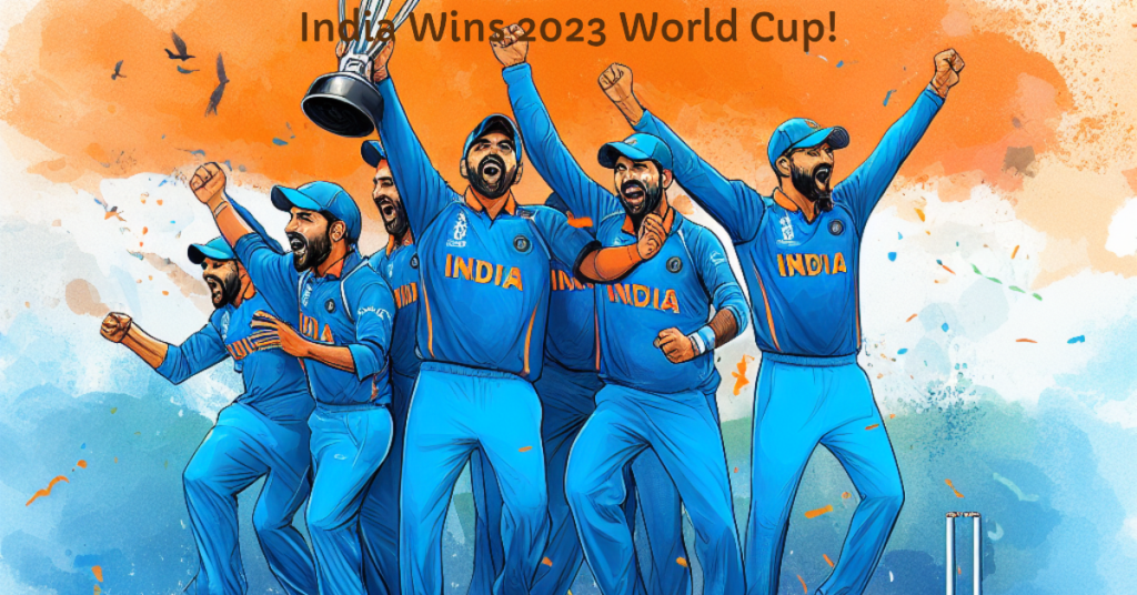 India 2023 World cup winners captions