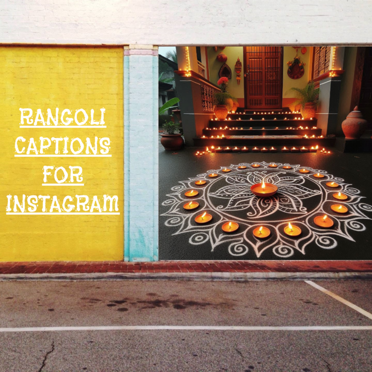 Creative Rangoli Captions for Instagram in 2024 with quotes - Beyond ...